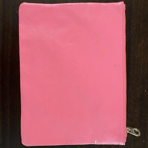 Large hot pink clutch